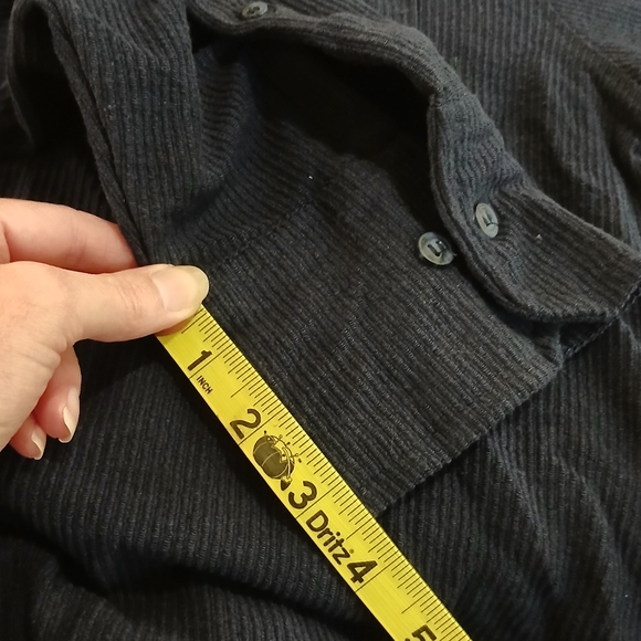 Eighty Eight Brand sz L Blue Lightweight Corduroy Shirt Jacket with Black Hood - Picture 6 of 10